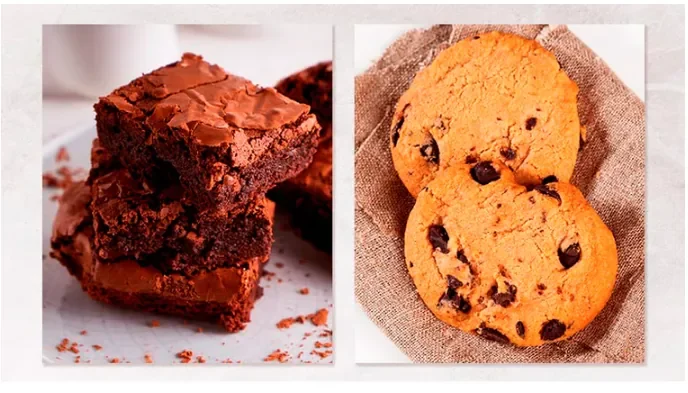 Brownies y galletas sin gluten del curso