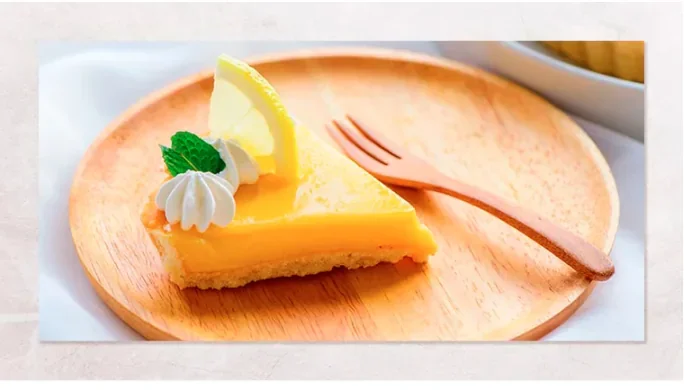 Pie de limón sin gluten del curso