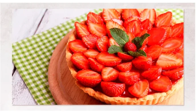 Tarta de fresas sin gluten del curso